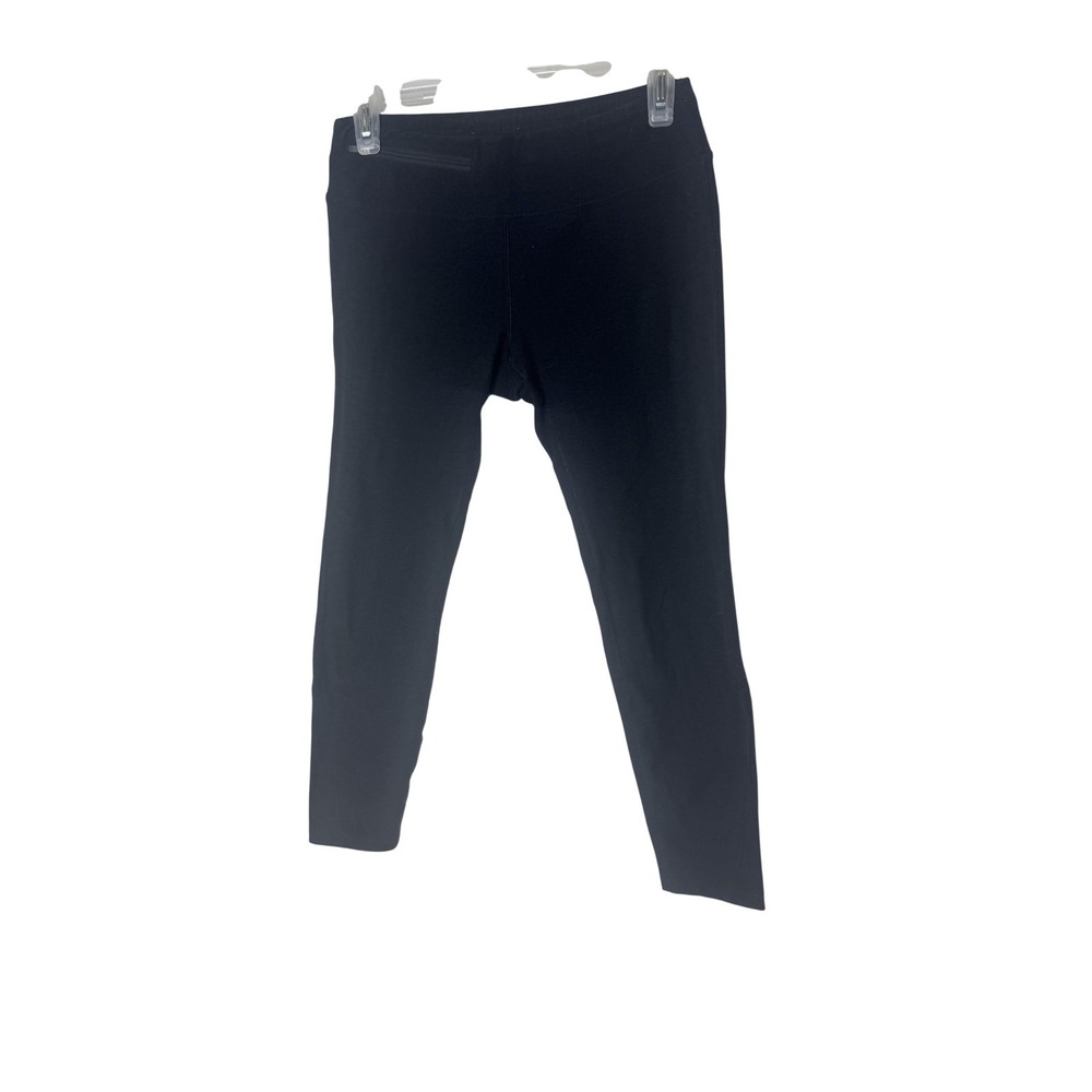 Oiselle Leggings Womens 4 Black Ankle Mid Rise Running Athletic Zip Pocket